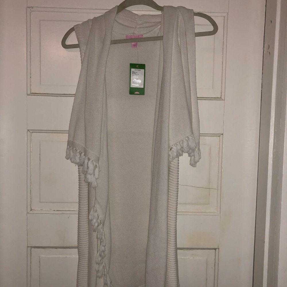BNWT Lilly Pulitzer Abbott vest sz large in white